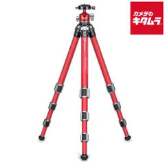 【新品】レオフォト LA-284C+LH-30R（FR）アテナシリーズ 三脚雲台セット フルレッド