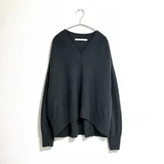 FRAMeWORK｜フレームワーク　ウールカシミヤ Vネックニット F ダークグレー 近年　美品　 ゆったりシルエット　前後差デザイン　Spick & Span取り扱い