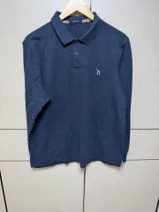 HAZZYS ヘジス ネイビー 約起毛 長袖ポロTシャツ サイズ 110