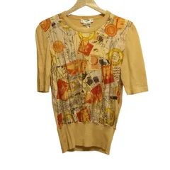 CELINE(セリーヌ) 半袖カットソー サイズ36 S レディース - ダークイエロー×オレンジ