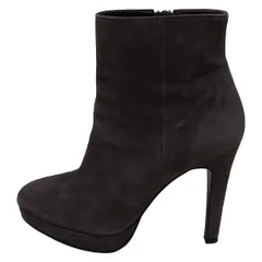 DIANA(ダイアナ) ショートブーツ 21 1/2 レディース - ダークグレーパープル アウトソール張替済