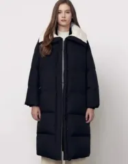 (新品)アッテヴァネッサ ブリューノ ブラック カラー バイカラー グースダウン