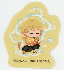 【中古】シール・ステッカー 我妻善逸 ダイカットミニステッカー 「鬼滅の刃 ドットシリーズ アニプレックス オンラインくじ」 Wチャンス賞