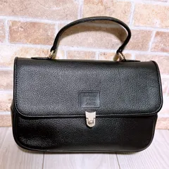 (美品) Burberrys(バーバリー)ハンドバッグ  レザー ブラック
