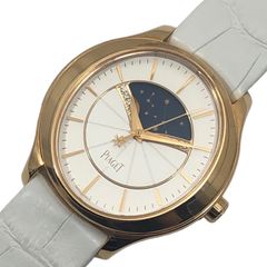 Piaget Limelight Stella G0A40110 White 18K Gold with Leather Strap Automatic Women's Watch