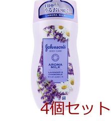 존슨 바디 케어 돌리 미스킨 아로마 밀크 라벤더와 카모마일 향기 200mL 4 개 세트