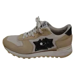 Atlantic STARS(アトランティックスターズ) スニーカー レディース - アイボリー×黒 インソール取外し可