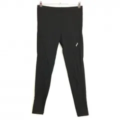 【超美品】フィラ レギンスパンツ 黒×ライトグレー ロゴプリント スパッツ ストレッチ メンズ LL ゴルフウェア FILA GOLF