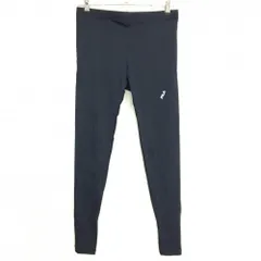 【超美品】フィラ レギンスパンツ ネイビー×ライトグレー ロゴプリント スパッツ ストレッチ メンズ LL ゴルフウェア FILA GOLF