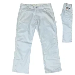 ディッキーズ ワークパンツ ペインターパンツ リラックスドフィット ホワイト 白 タグ 38 作業着 メンズ 古着 パンツ