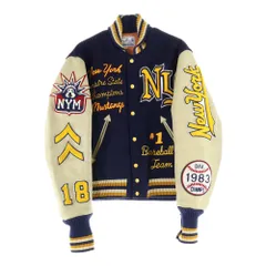 VINTAGE ヴィンテージ ホワイツビル ニューヨーク マスタングス フルデコ レザー切り替え ヴァーシティジャケット スタジャン VINTAGE (ヴィンテージ) ホワイツビル ニューヨーク マスタングス