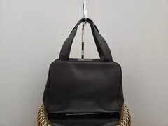PRADA プラダ レザー ハンドバッグ ブラウン系 ビジネスバッグ