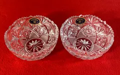 ボウル　ボヘミアクリスタル　ガラスボウル　セット売り