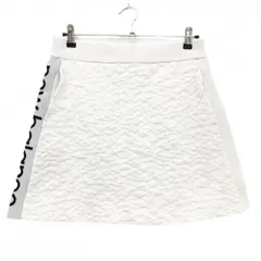 ニューバランスゴルフ ニットスカート 白 総柄織生地 サイドロゴ  レディース 2(L) ゴルフウェア New Balance