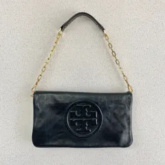 トリーバーチ ショルダーバッグ チェーン レザーブラック ポシェット FY236