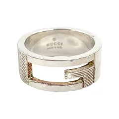 〇〇GUCCI グッチ ブランテッドG Gロゴ Ag 925 シルバー 13号  シルバー