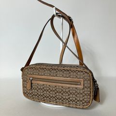 2604-229｜コーチ シグネチャー ショルダーバッグ ホワイト - メルカリ