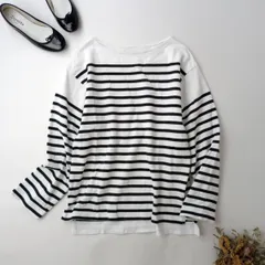 JOHN BULL ジョンブル ボーダー カットソー 長袖 Tシャツ ロンT プルオーバー SS 白 ホワイト ブラック(111K＋8224)26H☆