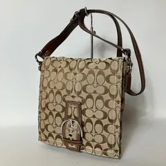 2510-500｜美品｜コーチ シグネチャー ショルダーバッグ ブラウン
