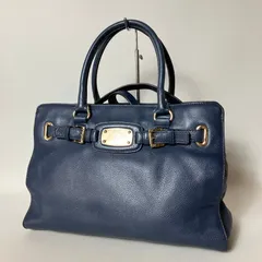 2510-513｜マイケルコース 2WAYハンドバッグ レザー ネイビー