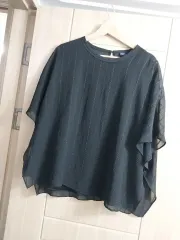 シースルー ブラック ブラウス