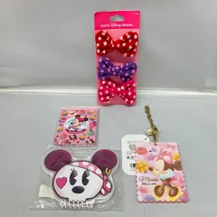 【新品】東京ディズニーリゾート ミニー 4点 ヘアゴム カードケース メモ帳 ミニーマウス