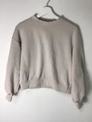 【GU】クロップド丈スウェットシャツ サイズM