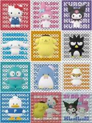 【中古】シール・ステッカー 全12種セット 「サンリオキャラクターズ シークレットホログラムステッカー 3D」