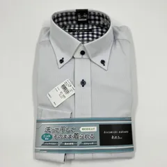 OG9 ナカノヒロミチ ボタンダウン ストライプ ワイシャツ 淡青 水色 サイズM