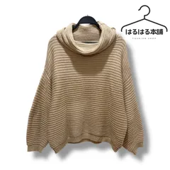 RODEO CROWNS／ベージュ／無地／シンプル／長袖／ニット／トップス／タートルネック／秋冬／F