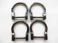 FREE STYLE Dカン ネジ式 19㎜ 4個入り (ガンメタリック) ブランド: FREE STYLE