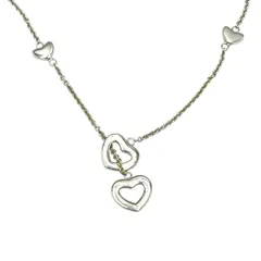 ティファニー TIFFANY&Co. ネックレス ハートリンクラリアット シルバー925 レディース