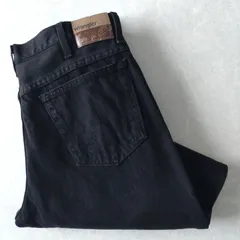 ■古着 Wrangler ラングラー ブラックジーンズ デニムパンツ ユーロ REGULAR FIT 黒 W36L32【L5323】