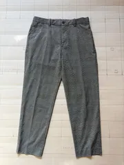 ト2511-⑤-5430 ユニクロ　UNIQLO グレンチェック　スラックス　テーパードパンツ　M