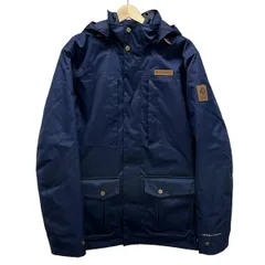 columbia(コロンビア) ブルゾン サイズL メンズ美品 - ネイビー 長袖/ジップアップ/中綿/フード着脱可/冬