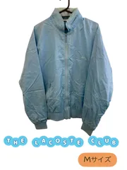 THE LACOSTE CLUB　ナイロンジャケット　メンズ　水色　Mサイズ　襟もとに黄ばみ　秋冬　U-778