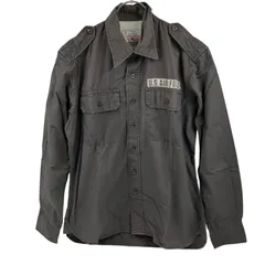 OG9 AVIREX ミリタリーシャツ チャコールグレー サイズM