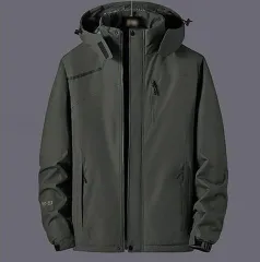 マウンテンパーカー 裏起毛 ウインドブレーカー メンズ 裏フリース ジャケット 防寒着 あったか 防寒 保温 アウター ブルゾン ジャンパー 長袖 ジップアップ アウトドア ライトアウター 撥水 防風#sam460