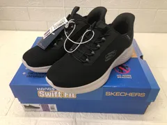 スケッチャーズ メンズ スウィフト フィット スリップオン 25.5㎝ ブラック