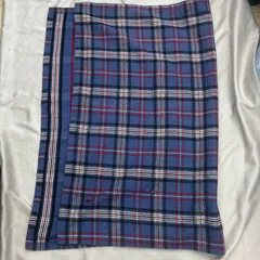 Ralph Lauren　ラルフローレン　ブランケット　ハーフケット　チェック柄　パープル　紫色　133×100cm