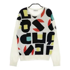 サイズ：M AND PER SE アンパスィ  長袖ニットセーター 総柄 ホワイト系 [240101571795] ゴルフウェア レディース ストスト