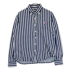 サイズ：1 PEARLY GATES パーリーゲイツ  長袖シャツ ボタンダウン ストライプ柄 ネイビー系 [240101573523] ゴルフウェア レディース ストスト