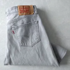 ■古着 Levi's 501ジーンズ デニムパンツ グレー STRAIGHT FIT 15年製 実寸W36L29【L5324】
