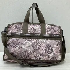 7000　LeSportsac　レスポートサック　2way　ボストンバッグ　ショルダーバッグ　ハンドバッグ　旅行　トラベル　大容量　花柄　花　フラワー　パステルカラー　グレージュ　ピンク　ピンクベージュ　肩がけ　斜めがけ　クロスボディ