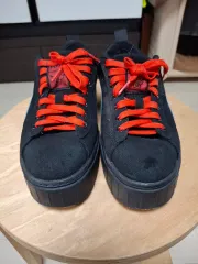 プーマ ブラック スウェード スニーカー 240mm