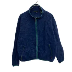 USA製 Timberland フリースジャケット L ネイビー ティンバーランド ジップアップ アウトドア 薄手アウター 春秋物 a712-5289