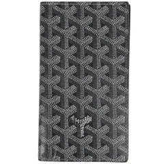 ゴヤール GOYARD ロゴ 二つ折り長財布 札入れ 小銭入れ 長財布 コーティングキャンバス グレー ホワイト レディース 【中古】のサムネイル