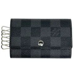 ルイ・ヴィトン Louis Vuitton ミュルティクレ 6 鍵入れ キーホルダー キーケース ダミエグラフィット ブラック N62662 メンズ 【中古】