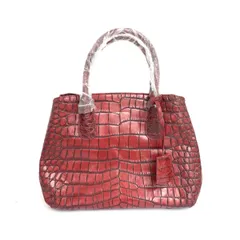 LEATHER JEWELS レザージュエルズ 2WAYバッグ  クロコ型押しレザー    レッド レディース / 241011012283
