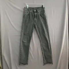 26インチ LEVI'S 501 カッティング ストレート ブラックデニム